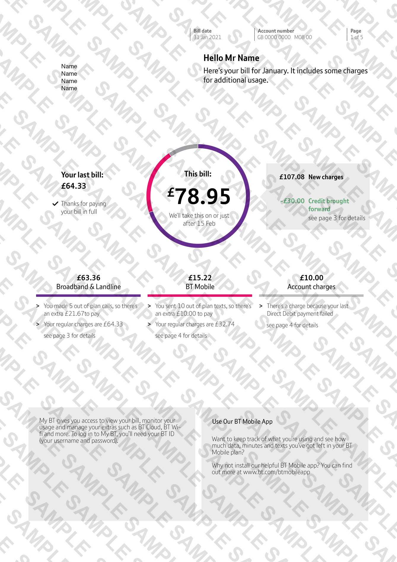 BT Utility Bill